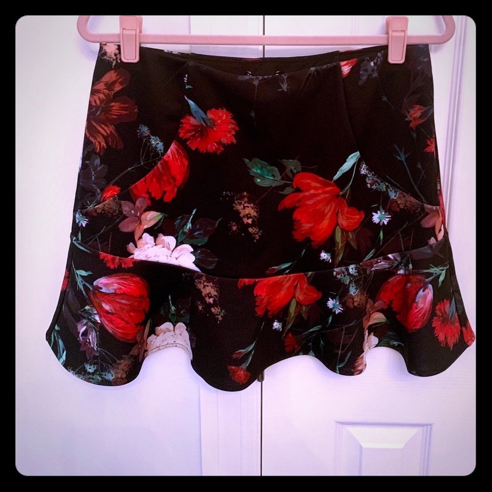 Express Floral Skirt